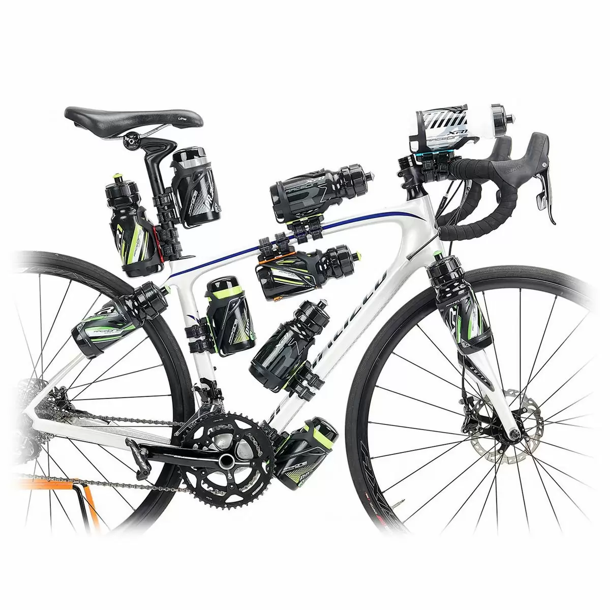 Borraccia per bici da corsa, kit portaborraccia sportivo da 500ml con  supporto e accessori, contenitore per acqua da mountain bike (Grigio) :  : Sport e tempo libero